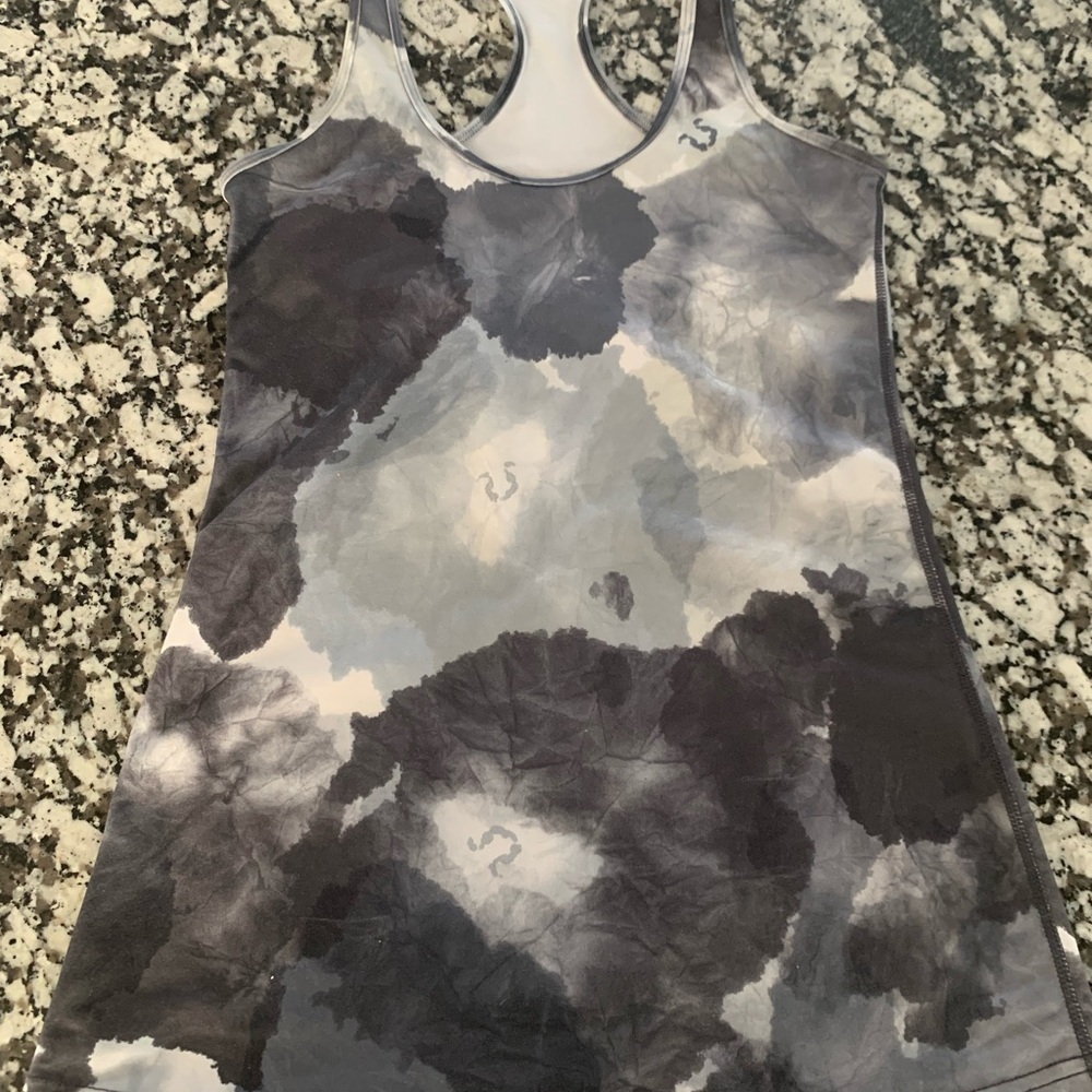 Lululemon Athletica Gray Fitted Tank Top